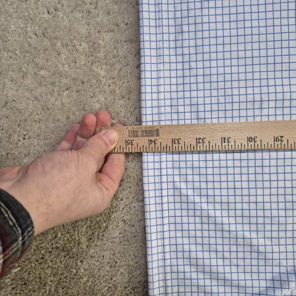 Collars and Co Dress Collar Polo Shirt Mens 4XL White Blue Performance Golf New - Picture 8 of 9